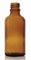 100 ml druppelfles, amber, type 3 geblazen glas