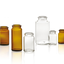 128 ml tabletflacon, helder, type 3 geblazen glas
