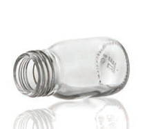 30 ml siroopfles, helder, type 3 geblazen glas